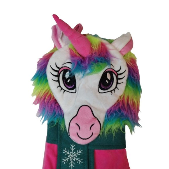 Holiday Time Plush Unicorn 20 inch Christmas Stocking (New) - Picture 2 of 5